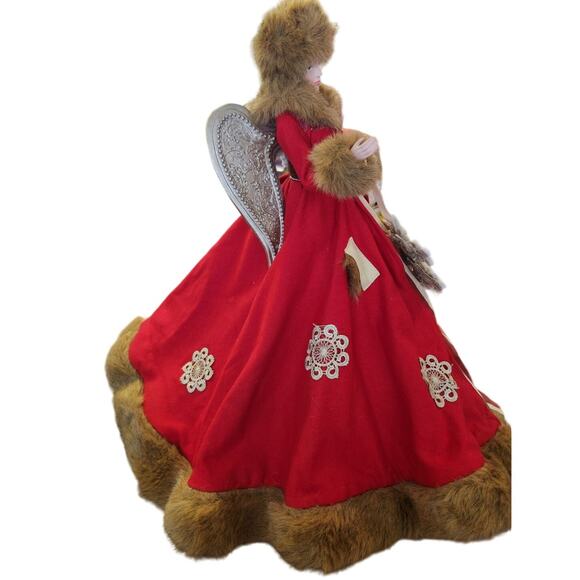 2008 R.L. Rhein for Silvestri by Demdaco Red Angel Tree Topper EUC - Picture 4 of 8